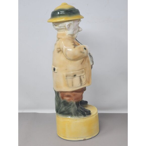 Vintage British Colonial‎ Safari Mouse Hunter Figurine Alberta Ceramic Decanter - Picture 4 of 15
